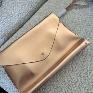 Kay Ali Rose Gold Clutch and Laptop Pouch